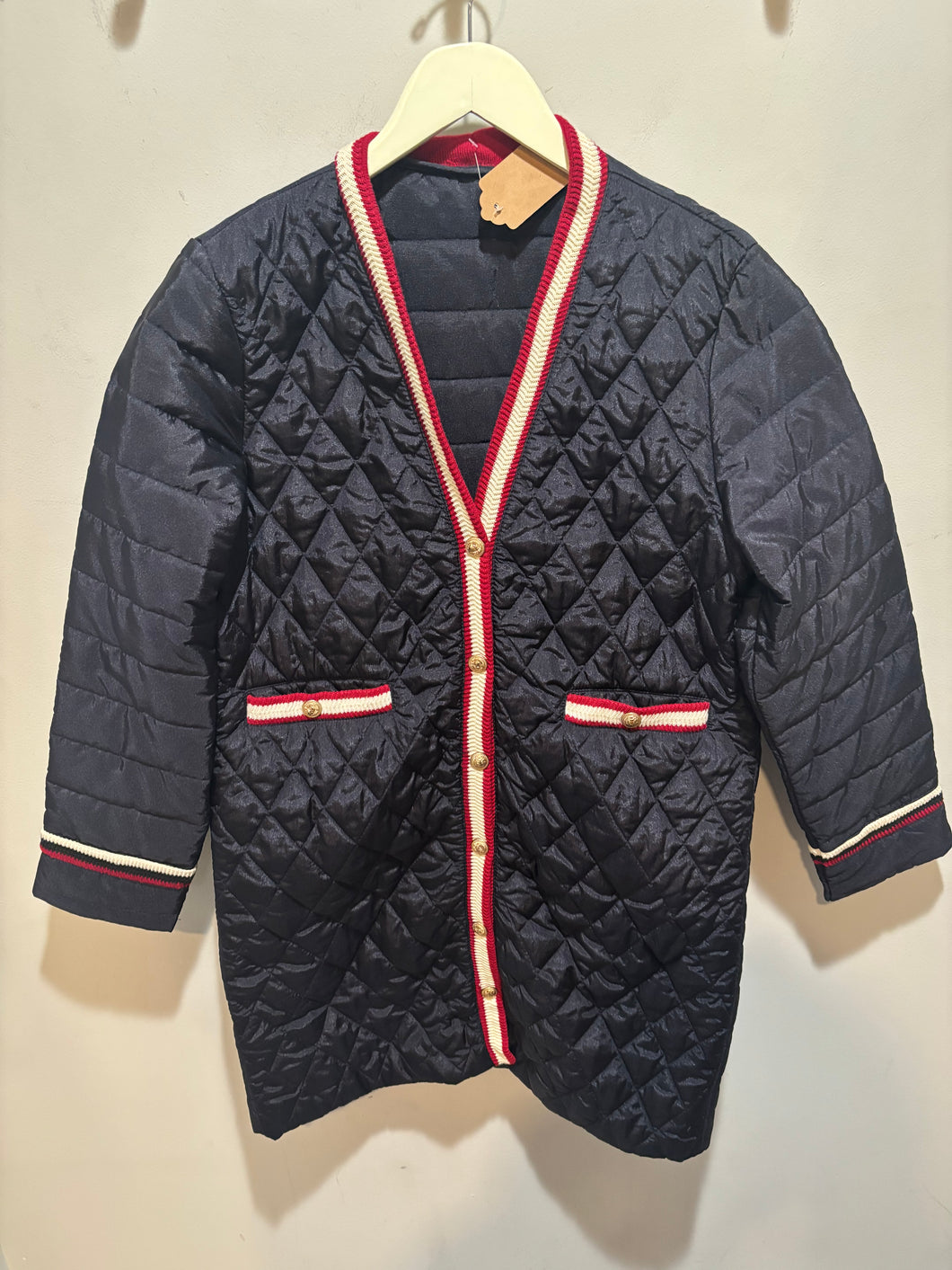 Souk & Sepia Blue Quilted Quarter Jacket