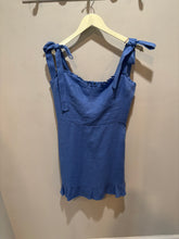 Load image into Gallery viewer, Reformation Blue Linen Dress
