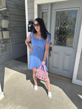 Load image into Gallery viewer, Reformation Blue Linen Dress
