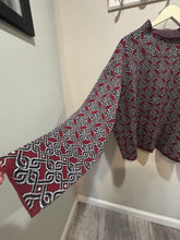 Load image into Gallery viewer, Maeve Burgundy Pattern Sweater
