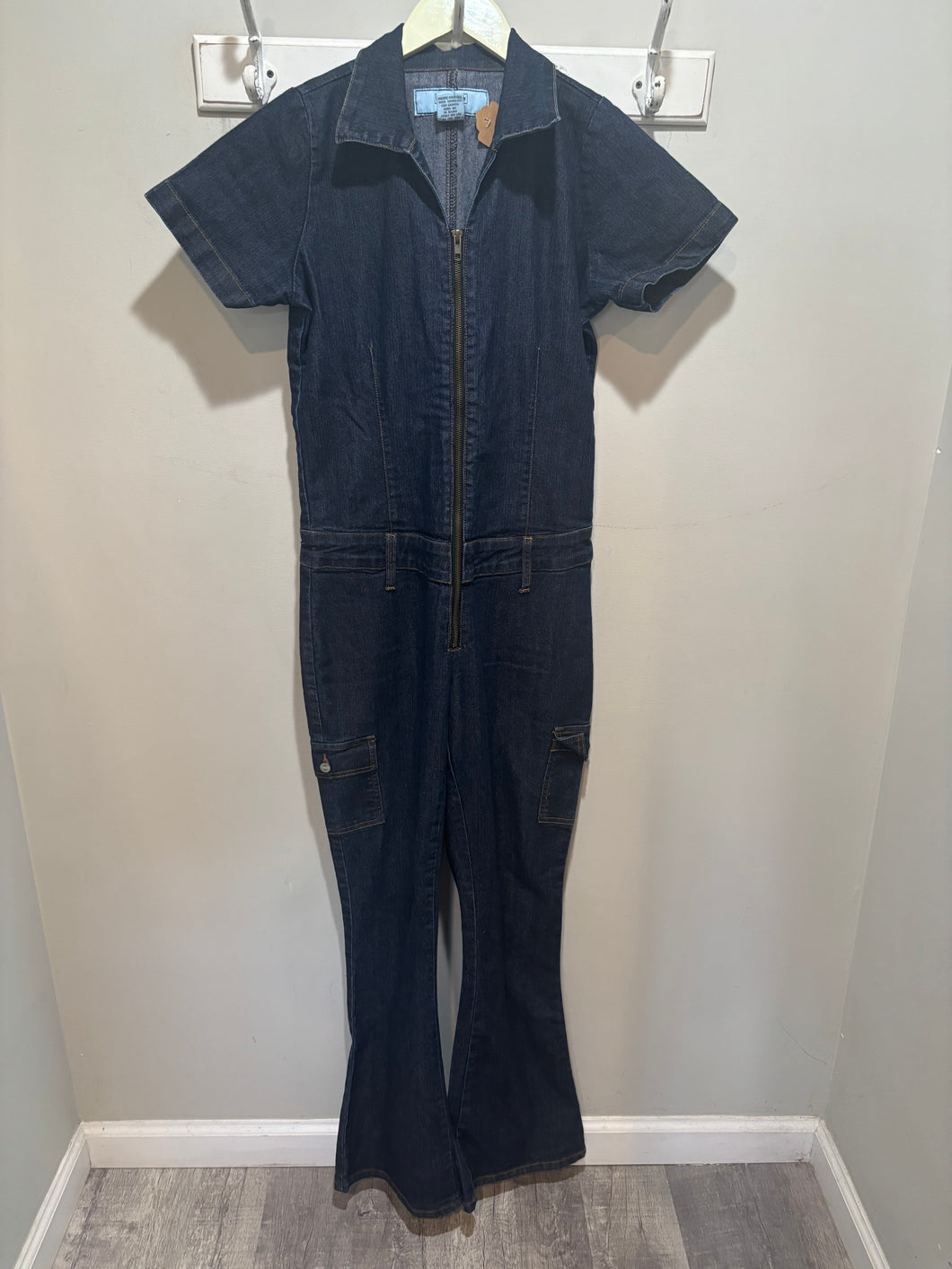 Vintage Beware Jeans Dark Wash Jumpsuit