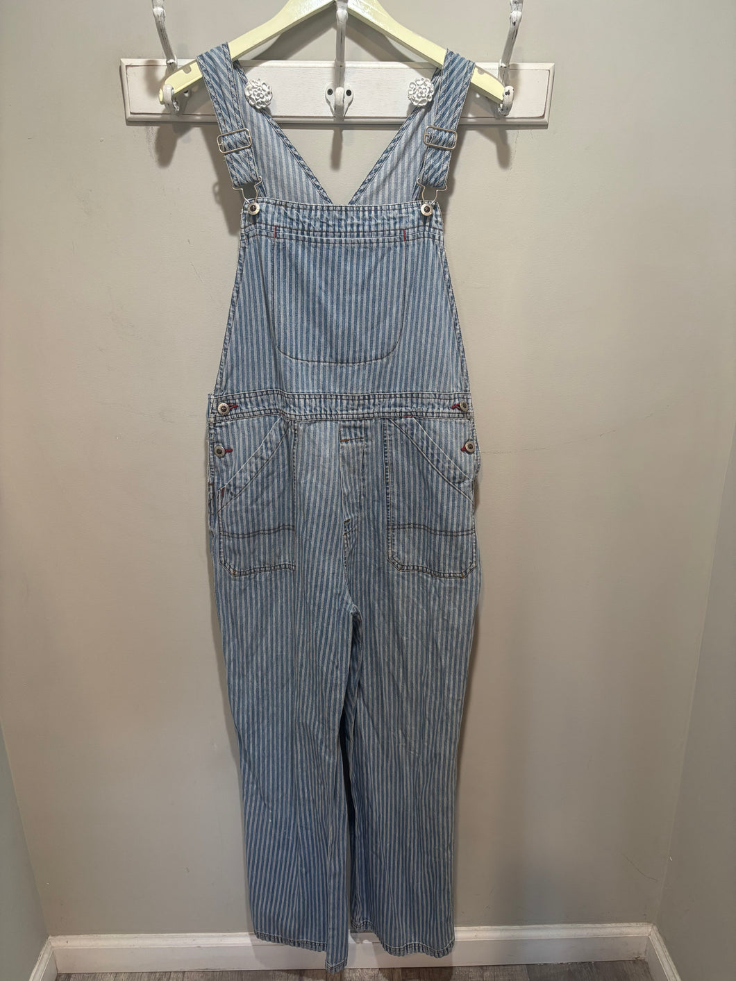 Vintage Carolina Blues Striped Overalls