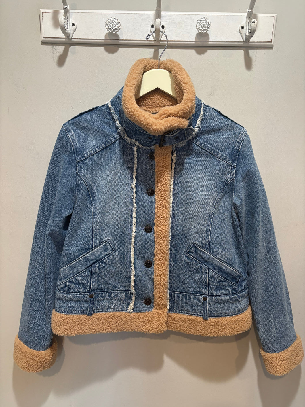 We the Free Denim Sherpa Jacket