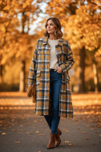Load image into Gallery viewer, Flannel Mustard Longline Distressed Shacket
