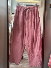 Load image into Gallery viewer, Mauve Stripes Barrel Pants
