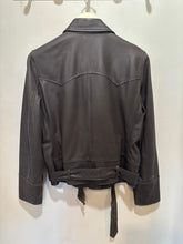 Load image into Gallery viewer, Ralph Lauren Brown Leather Biker Jacket
