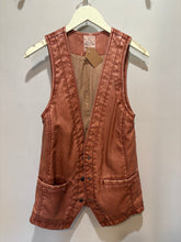 Load image into Gallery viewer, We The Free Rust Vegan Leather Vest
