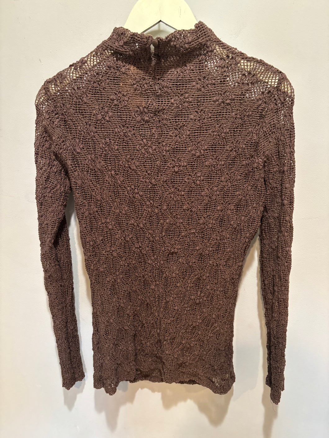 Zara Brown Lace Top