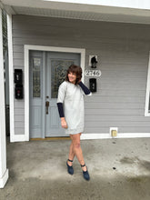Load image into Gallery viewer, Madewell Grey Terry Two Tone Sleeves Dress
