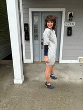 Load image into Gallery viewer, Madewell Grey Terry Two Tone Sleeves Dress

