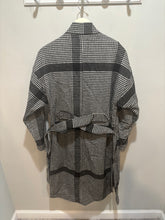 Load image into Gallery viewer, Silence + Noise Houndstooth Trench Coat
