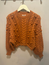 Load image into Gallery viewer, Ulla Johnson Rust Pom Pom Sweater
