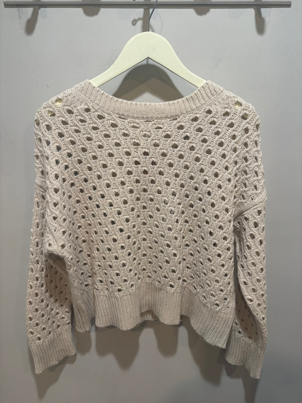 Zadig & Voltaire Cream Crochet Sweater