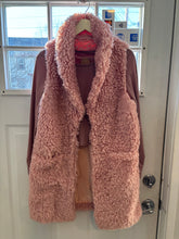 Load image into Gallery viewer, Betsey Johnson Pink Shaggy Vest
