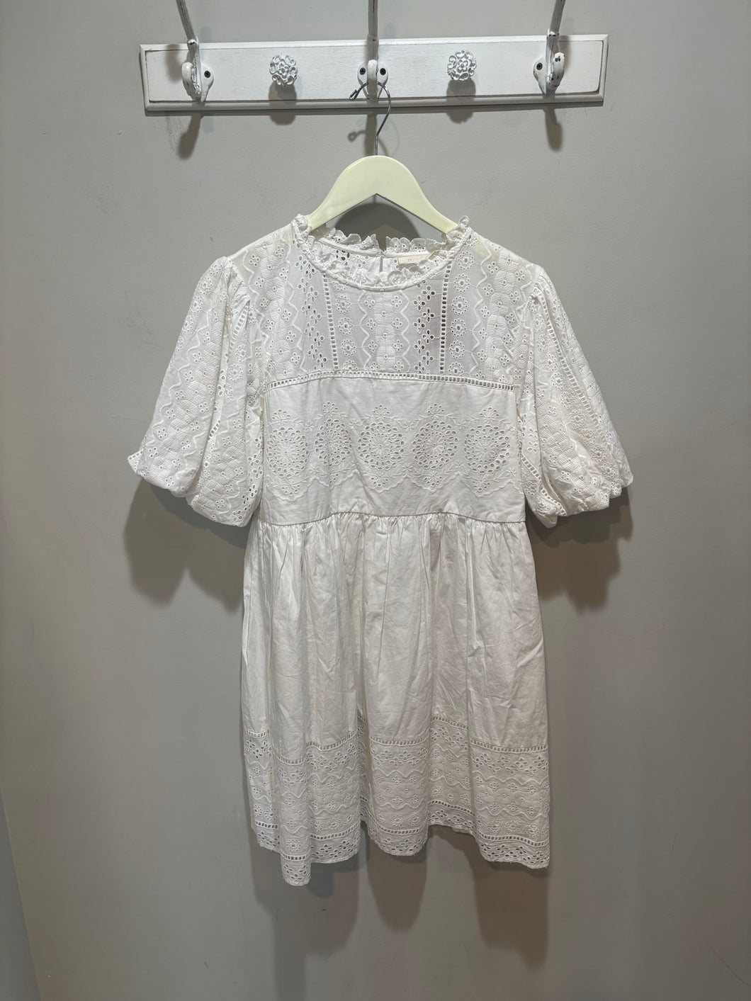 Forever That Girl Anthropologie White Eyelet Dress