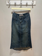 Load image into Gallery viewer, Vintage Acid Wash Denim Skirt
