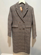 Load image into Gallery viewer, Vintage Tan Houndstooth Coat
