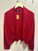 Load image into Gallery viewer, White House Black Market Red Cardigan Set
