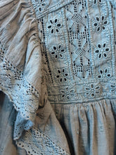 Load image into Gallery viewer, Free People Teal Western Peasant Top
