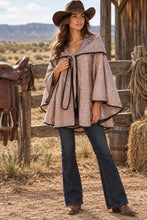 Load image into Gallery viewer, Mocha Hoodie Knit Hoodie Cape
