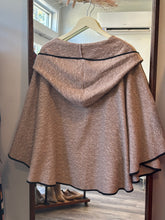 Load image into Gallery viewer, Mocha Hoodie Knit Hoodie Cape
