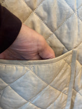 Load image into Gallery viewer, Bagatelle Tan Peter Pan Collar Quilted Jacket
