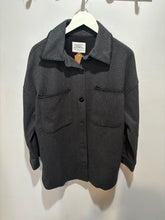 Load image into Gallery viewer, Ashley Outerwear Grey Trim Shacket
