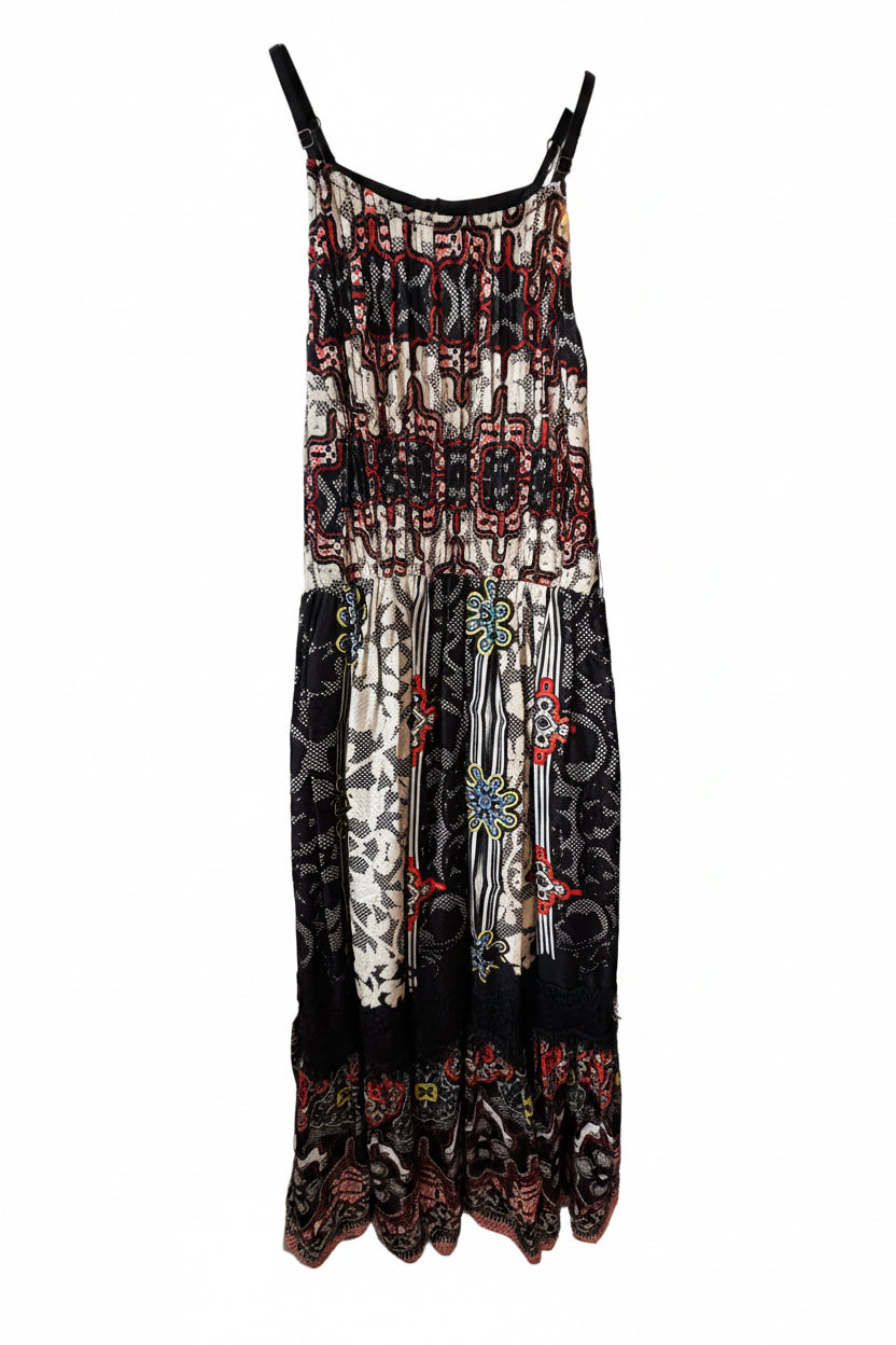 anthro maxi dress Anthro Black Pattern Maxi Dress