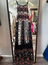 Load image into Gallery viewer, Anthro Black Pattern Maxi Dress
