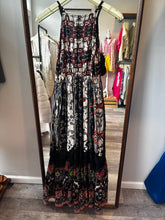 Load image into Gallery viewer, Anthro Black Pattern Maxi Dress
