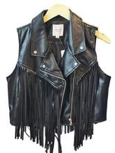 Load image into Gallery viewer, Lelis X Free People Black Faux Leather Vest
