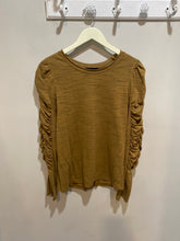 Load image into Gallery viewer, House of Harlow Olive Ruching Sleeve Top
