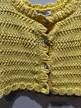 Load image into Gallery viewer, Zara Yellow Crochet Embellished Top
