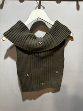 Load image into Gallery viewer, Zara Green Knit Embellished Top
