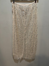 Load image into Gallery viewer, Free People White Sequins Maxi Pencil Skirt
