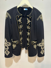 Load image into Gallery viewer, Vintage Tasha Polizzi Black Embroidered Jacket
