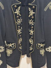 Load image into Gallery viewer, Vintage Tasha Polizzi Black Embroidered Jacket
