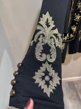 Load image into Gallery viewer, Vintage Tasha Polizzi Black Embroidered Jacket
