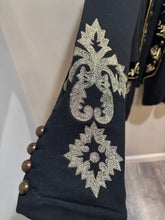Load image into Gallery viewer, Vintage Tasha Polizzi Black Embroidered Jacket
