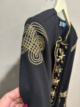 Load image into Gallery viewer, Vintage Tasha Polizzi Black Embroidered Jacket
