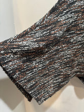 Load image into Gallery viewer, Sadie and Sage Black Pattern Poncho
