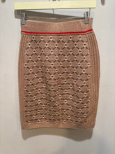 Load image into Gallery viewer, No Name Tan Knit Pencil Skirt
