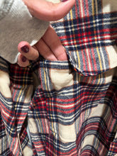 Load image into Gallery viewer, Pendleton Cream Plaid Buttondown Top
