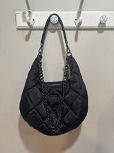 Load image into Gallery viewer, MZ Wallace Black Quilted Chain Strap Bag
