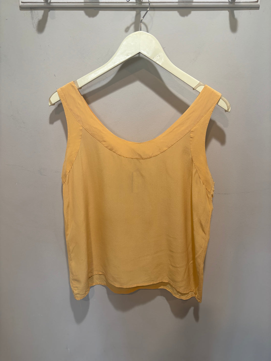 Vintage Yellow Silk Tank Top