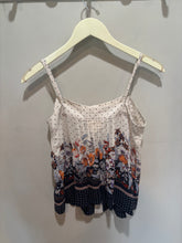 Load image into Gallery viewer, Anthropologie Maeve White Pattern Silk Top
