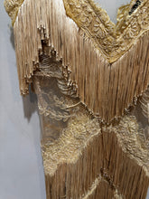 Load image into Gallery viewer, Vintage HMS Cream Lace Fringe Dress
