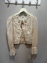 Load image into Gallery viewer, Free People Cream Lace Top
