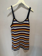 Load image into Gallery viewer, Zara Brown Crochet Striped Dress
