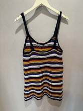 Load image into Gallery viewer, Zara Brown Crochet Striped Dress
